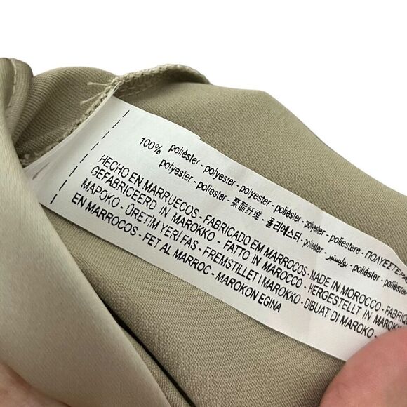 Zara NWT Satin Slip Dress Women’s Size Medium Gold Midi Camisole Style - Picture 8 of 9